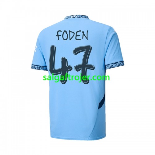 Manchester City UCL Font FODEN 47 Fodboldtrøjer Hjemmebanesæt 2024/25 Kort ærmer Manchester City UCL Font FODEN 47 Fodboldtrøjer Hjemmebanesæt 2024/25 Kort ærmer